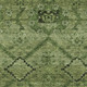 10' X 14' Olive Green Fern Green And Artichoke Green Floral Washable Indoor Outdoor Area Rug