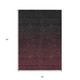 5' X 8' Merlot And Charcoal Abstract Washable Indoor Outdoor Area Rug