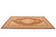 7' X 9' Red and Beige Oriental Power Loom Area Rug