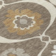 10' X 14' Brown Beige And Taupe Medallion Washable Indoor Outdoor Area Rug