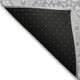 9' X 12' Lavender Gray And Beige Floral Washable Indoor Outdoor Area Rug
