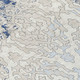 10' X 14' Navy Blue Beige And Sky Blue Medallion Washable Indoor Outdoor Area Rug
