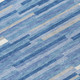 3' X 5' Sky Blue Gray And Ivory Striped Washable Indoor Outdoor Area Rug