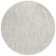 8' Beige And Ivory Round Tribal Washable Indoor Outdoor Area Rug