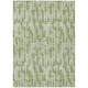 3' X 5' Green And Ivory Tribal Washable Indoor Outdoor Area Rug
