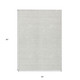 5' X 8' Ivory And Silver Geometric Washable Indoor Outdoor Area Rug