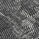 8' Black And Ivory Round Geometric Washable Indoor Outdoor Area Rug