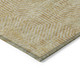 3' X 5' Gold And Beige Geometric Washable Indoor Outdoor Area Rug