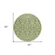 8' Olive Green And Ivory Round Damask Washable Indoor Outdoor Area Rug