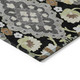 3' X 5' Black Gray And Brown Oriental Washable Indoor Outdoor Area Rug