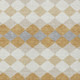 3' X 5' Gold Copper And Ivory Geometric Washable Indoor Outdoor Area Rug