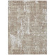 9' X 12' Taupe And Ivory Abstract Washable Indoor Outdoor Area Rug