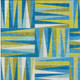 10' X 14' Teal Blue Green And Ivory Geometric Washable Indoor Outdoor Area Rug