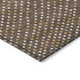 10' X 14' Brown Gold And Ivory Polka Dot Washable Indoor Outdoor Area Rug