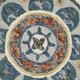 4' Green And Ivory Wool Hand Hooked Round Rug