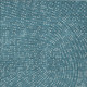 5' X 8' Teal Blue Gray And Ivory Polka Dot Washable Indoor Outdoor Area Rug