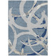 8' X 10' Gray Abstract Washable Indoor Outdoor Area Rug