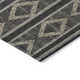 9' X 12' Black And Beige Geometric Washable Indoor Outdoor Area Rug