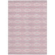 9' X 12' Pink Ivory And Gray Geometric Washable Indoor Outdoor Area Rug