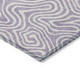 10' X 14' Lavender And Ivory Abstract Washable Indoor Outdoor Area Rug