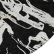 8' Black And Gray Round Abstract Washable Indoor Outdoor Area Rug