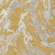 3' X 5' Gold Gray And Ivory Abstract Washable Indoor Outdoor Area Rug
