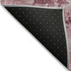 8' X 10' Blush And Ivory Abstract Washable Indoor Outdoor Area Rug