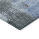 8' X 10' Blue Gray And Dark Brown Abstract Washable Indoor Outdoor Area Rug