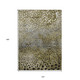 10' X 14' Brown Gray And Ivory Abstract Washable Indoor Outdoor Area Rug