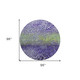 8' Purple Green And Black Round Abstract Washable Indoor Outdoor Area Rug