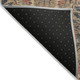9' X 12' Khaki Terra Cotta And Black Damask Washable Indoor Outdoor Area Rug