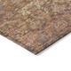 3' X 5' Brown And Tan Damask Washable Indoor Outdoor Area Rug