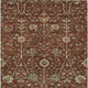 3' X 5' Brown Tan And Red Floral Washable Indoor Outdoor Area Rug