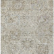 10' X 14' Ivory Brown And Gray Damask Washable Indoor Outdoor Area Rug
