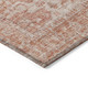 3' X 5' Coral And Pink Oriental Washable Indoor Outdoor Area Rug