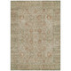 3' X 5' Beige Brown And Green Oriental Washable Indoor Outdoor Area Rug