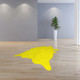 5' X 7' Yellow Cowhide Area Rug