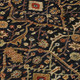 9' X 12' Black Brown And Red Floral Washable Indoor Outdoor Area Rug