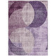 8' X 10' Purple And Lavender Geometric Washable Indoor Outdoor Area Rug