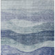 10' X 14' Light Blue And Dark Blue Abstract Washable Indoor Outdoor Area Rug