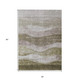 3' X 5' Taupe And Beige Abstract Washable Indoor Outdoor Area Rug