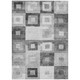 10' X 14' Gray And Charcoal Geometric Washable Indoor Outdoor Area Rug