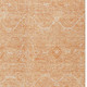 5' X 8' Salmon Floral Washable Indoor Outdoor Area Rug