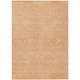 10' X 14' Salmon Floral Washable Indoor Outdoor Area Rug