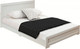 White Solid and Manufactured Wood King Bed Frame