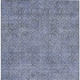 10' X 14' Denim Blue Geometric Washable Indoor Outdoor Area Rug