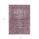 10' X 14' Merlot Oriental Washable Indoor Outdoor Area Rug