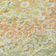 8' X 10' Artichoke Green Floral Medallion Washable Indoor Outdoor Area Rug