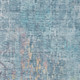 3' X 5' Blue Abstract Washable Indoor Outdoor Area Rug