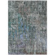8' X 10' Fern Green Abstract Washable Indoor Outdoor Area Rug